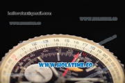 Breitling Navitimer 01 Chrono Swiss Valjoux 7750 Automatic Steel Case with Silver Stick Markers and Black Dial - 1:1 Original (JF)