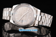 Rolex Datejust II Oyster Perpetual Automatic Movement Khaki Rolex Logo Dial with Numeral/Stick Marker and SS Strap