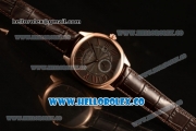 Cartier Drive de Cartier Asia Automatic Rose Gold Case with Grey Dial and Brown Leather Strap (AAAF)