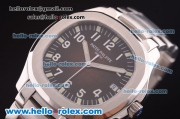 Patek Philippe Nautilus Asia 2824 Automatic Full Steel with Brown Dial and Luminous Markers