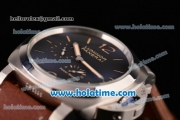 Panerai PAM 00423 Luminor 1950 3 Days Power Reserve Asia ST25 Automatic Steel Case with Yellow Markers and Black Dial