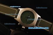 Panerai Radiomir Mare Nostrum Chronograph Quartz Movement Steel Case with Green Dial and Green Strap