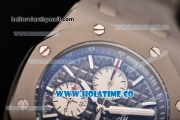 Audemars Piguet Royal Oak Offshore Chrono Miyota Quartz Steel Case with Coffee Dial and White Stick Markers (EF)