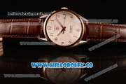 Tag Heuer Carrera Calibre 5 wiss ETA 2824 Automatic Steel Case with White Dial and Brown Leather Strap