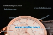 Vacheron Constantin Malte Asia Automatic Rose Gold Case with Brown Leather Strap and White Dial