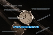 Omega De Ville Tresor Master Co-Axial Clone 8800 Automatic Steel Case with White Dial and Black Leather Strap - (YF)