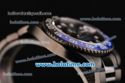 Rolex GMT Master Pro Hunter Rolex 3186 Automatic Full PVD with Black/Blue Bezel and White Markers (BP) - 1:1 Original