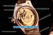 Rolex Datejust Swiss ETA 2671 Automatic Rose Gold Case with Pink Dial Diamonds Markers and Rose Gold Bracelet (BP)