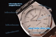 Audemars Piguet Royal Oak Swiss ETA 2824 Automatic Steel Case with Stainless Steel Strap and Silver Stick Markers