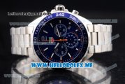 Tag Heuer Formula 1 Chronograph Miyota Quartz Stainless Steel Case/Bracelet with Blue Dial and Stick/Arabic Numeral Markers