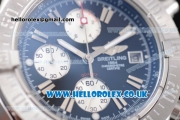 Breitling Avenger Seawolf Chrono Miyota OS10 Quartz Stainless Steel Case/Bracelet with Black Dial and Stick Markers