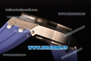 Audemars Piguet Royal Oak Offshore Chrono Clone AP Calibre 3126 Automatic Steel Case with Blue Dial Stick Markers and PVD Bezel (EF)