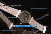 Hublot Classic Fusion 9015 Auto Steel Case with Grey Dial and Grey Leather Strap