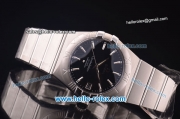 Omega Constellation Co-Axial Swiss ETA 2824 Automatic Full Steel Case with Black Dial and Stick Markers