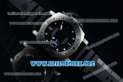 Panerai Luminor Submersible 1950 3 Days Automatic PAM01305 Clone P.9010 Automatic Steel Case with Black Dial Dot Markers and Black Rubber Strap (ZF)