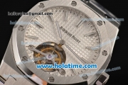 Audemars Piguet Royal Oak Tourbillon 41MM Swiss ST Tourbillon Manual Winding Full Steel with White Dial and Stick Markers