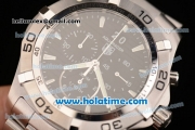 Tag Heuer Aquaracer Swiss Chrono Quartz Steel Case with Silver Stick Markers and Black Dial