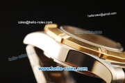 Tag Heuer Aquaracer Swiss ETA Quartz Movement Gold Bezel with Diamond - White Dial and Two Tone Strap