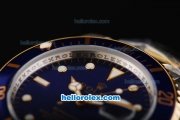 Rolex Submariner Automatic Movement Two Tone Strap with Blue Dial and Bezel