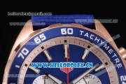 Tag Heuer Formula 1 Miyota Quartz Rose Gold Case with Stick Markers Blue Dial and Blue Nylon Strap