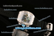 Richard Mille Felipe Massa Flyback Chrono Swiss Valjoux 7750 Automatic Steel Case with Skeleton Dial and White Arabic Numeral Markers