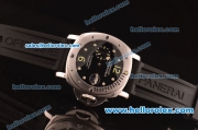 Panerai Luminor Submersible Swiss Valjoux 7750 Steel Case with Black Dial and Rubber Strap-1:1 Original