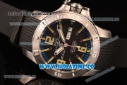 Ball Engineer Hydrocarbon Spacemaster Captain Poindexter Date-Day Miyota 8205 Automatic Steel Case with Black Dial and Yellow Stick/Arabic Numeral Markers