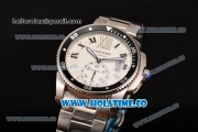 Cartier Calibre De Asia Automatic Full Steel with White Dial and Roman Numeral Markers