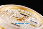 Rolex Day-Date Oyster Perpetual Swiss ETA 2836 Automatic Movement ETA Case Full Gold and Diamond with Diamond Dial