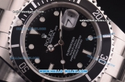 Rolex Submariner Super Clone Rolex 3135 Movement Full Steel with PVD Bezel and Black Dial (LF)