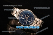 Tag Heuer Carrera Calibre 1887 Chrono Swiss Valjoux 7750 Autoamtic Full Steel with Blue Dial and Stick Markers (ZF)