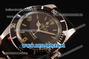 Rolex Submariner Vintage Asia 2813 Automatic Steel Case with Arabic Numeral/Stick Markers Black Dial and Black Nylon Strap