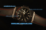 Hublot King Power F1 Chronograph Quartz PVD Case with Black Dial and Black Rubber Strap