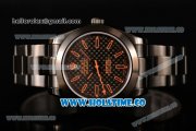 Rolex Milgauss Asia Automatic Full PVD with Orange Stick Markers and Black Dial