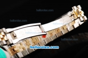 Rolex Datejust Swiss ETA 2836 Automatic Movement 18K Gold Never Fade with Stick Markers and Grey Dial-Two Tone