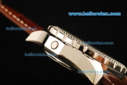 Breitling Bentley Motors Chronograph Miyota Quartz Movement Steel CAse with Brown Dial and Brown Leather Strap