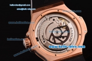 Hublot Big Bang King Swiss Valjoux 7750-CHG Automatic Rose Gold Case with Stick Markers Black Dial and Black Bezel