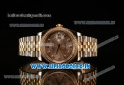Rolex Datejust 37mm Swiss ETA 2836 Automatic Two Tone with Sliver Dial and Diamods Markers Diamonds Bezel Rolex Datejust 37mm Swiss ETA 2836 Automatic Two Tone with Sliver Dial and Diamods Markers Diamonds Bezel