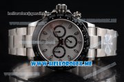 Rolex Daytona Swiss Valjoux 7750 Automatic Stainless Steel Case/Bracelet with White Dial and Stick Markers