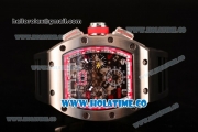 Richard Mille RM005 FM Asia Automatic Steel Case with Skeleton Dial and Red Inner Bezel
