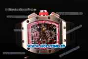 Richard Mille RM005 FM Asia Automatic Steel Case with Skeleton Dial and Red Inner Bezel