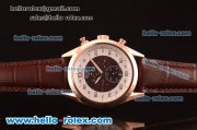 Tag Heuer Mikrograph Asia Automatic Rose Gold Case with Brown/White Dial