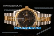 Rolex Datejust II Asia 2813 Automatic Steel/Yellow Gold Case with Roman Numeral Markers and Grey Dial