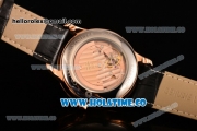 Omega De Ville Co-Axial Asia Automatic Rose Gold Case with Black Dial and Roman Numeral Markers