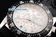 Breitling Skyracer Automatic Movement Steel Case with PVD Bezel and Black Rubber Strap