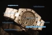 Rolex GMT Master II Swiss ETA 2836 Automatic Full Steel with Diamond Bezel and Diamond Dial