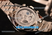 Tag Heuer Carrera Calibre 1887 Chrono Swiss Valjoux 7750 Autoamtic Full Steel with Blue Dial and Stick Markers (ZF)