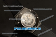 Hublot Classic Fusion Chronograph 9015 Auto PVD Case with Black Dial and Black Leather Strap