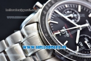 Omega Speedmaster Moonwatch Professional Chronograph Clone Omega 9300 Automatic Steel Case with Black Dial Stick Markers and Steel Bracelet
