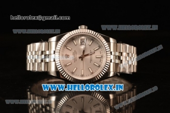 Rolex Datejust 37mm Swiss ETA 2836 Automatic Movement Steel Case with Steel Bezel Sliver Dial Steel Strap